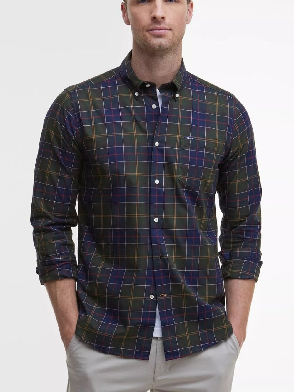 Barbour Men's Wetheram Tailored Tartan Shirt Size L
